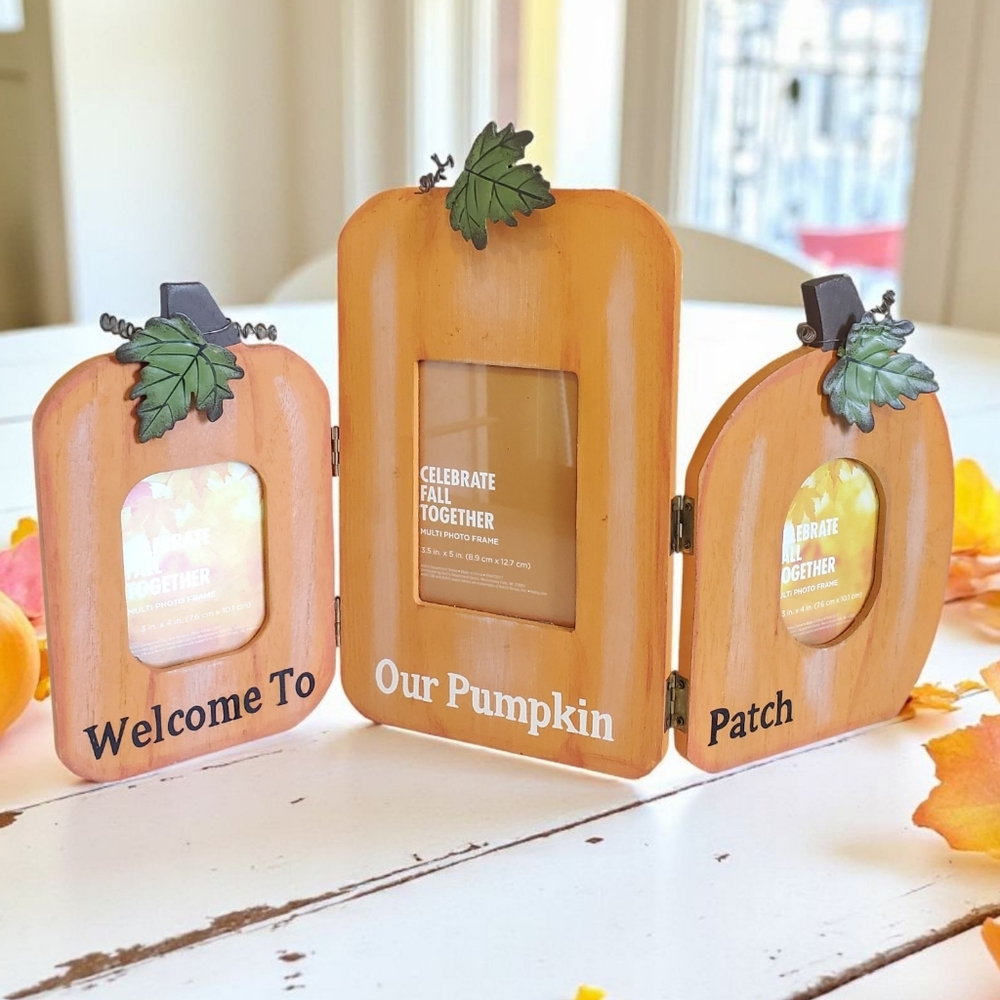 Pumpkin Photo Frame Set - Welcome To Our Patch